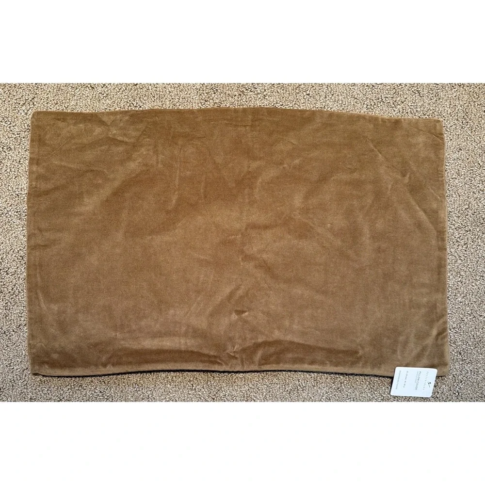 Pottery Barn Gingerbread Village‎ Embroidered Velvet Lumbar Pillow Cover 16